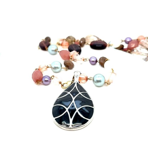 Long Lia Sophia Slip On Pendant Necklace - Picture 2 of 7